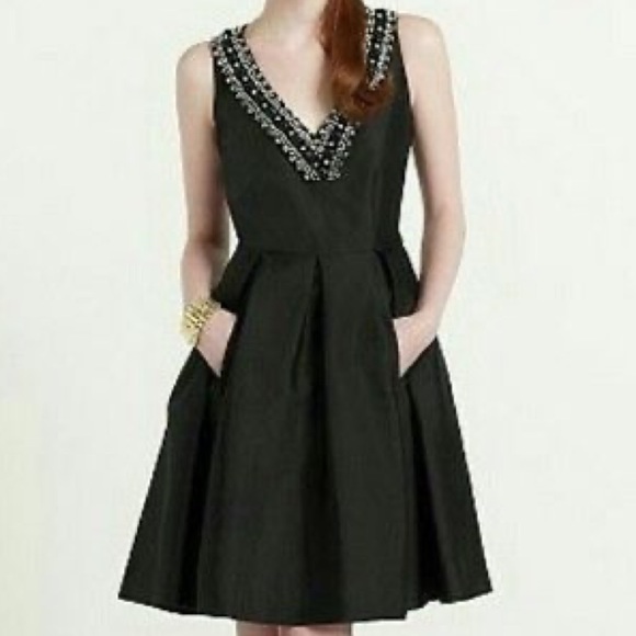 kate spade Dresses & Skirts - 6 Kate Spade Fit Flare silk beaded dress embellish